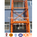 Guide rail hydraulic drywall lift